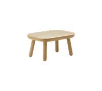 Umage Paff Table d'Appoint Basse Chêne/Travertin