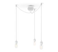 Umage Rosace de plafond avec trois cordons Cannonball Blanc