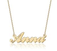 UMAGICBOX Collier Prénom Personnalisé Anna, le Idéal pour Célébrer la Fête des Enfants, Noël ou comme un Signe d'Appréciation pour un Ami Proche