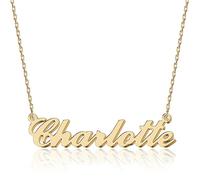 UMAGICBOX Collier Prénom Personnalisé Charlotte, Gravé à la Main - Le choix idéal pour l'Anniversaire de Mariage, la Fête des Mères ou comme un cadeau d'Anniversaire