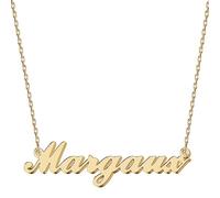 UMAGICBOX Collier Prénom Personnalisé Margaux, Plaqué Or 18K - Pour un Anniversaire spécial, offrez un cadeau qui dure toute une vie