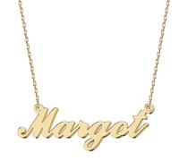 UMAGICBOX Collier Prénom Personnalisé Margot en Acier Inoxydable - Pour un cadeau de Baptême mémorable, choisissez une pièce qui restera pour toujours