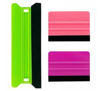 Umaki Lot de 3 grands outils en plastique vinyle de 21 cm pour papier peint plus lisse, raclette anti-rayures avec applicateur de décalcomanie de 10 cm, pour enlever les bulles d'air