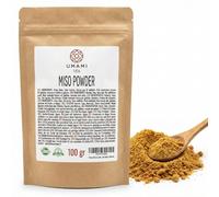 Umami Poudre de Miso Japonais 100g - Assaisonnement Instantané Fermenté - Exhausteur de Goût Naturel Umami - Sans Glutamate et Vegan - Idéal pour Soupes et Grillades