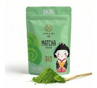Umami Poudre de Thé Vert Matcha BIO 100g - Grade Culinaire - Cultivé à Uji, Japon - Idéal pour Matcha Latte, Pâtisserie, Smoothies et Recettes