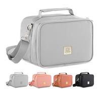 Umami Premium Sac Isotherme Repas Femme/Homme 4L en Cuir Végan, L'élégance et la fraîcheur au Quotidien avec Notre Lunch Box Isotherme, idéale pour Le Bureau, sur Le Pouce (Gris)