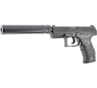 Umarex Walther PPQ Navy BK Spring + Chargeur supp. + Silencieux 0.5J Adulte Unisexe, Noir, Taille unique