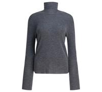Umarmung pull femme gris chiné à col roulé en pure laine - S