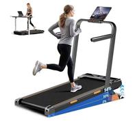 UMAY Tapis de course - 2,5 CV - 12 programmes - Inclinaison 16% - 10 km/h - Pliable - Idéal pour la maison