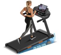 UMAY Tapis de course - Moteur 3 CV - 12 programmes - Inclinaison 15% - Vitesse 12 km/h - pour maison et salle de sport