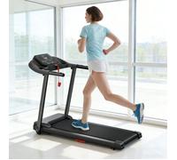 UMAY Tapis de course - Moteur silencieux - 12 programmes - 136 kg - Surface 38x95 cm - Cardiofréquencemètre - Pliable