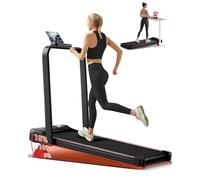 UMAY Tapis de Course Pliable Inclinable 15%, Tapis de Marche Inclinable 6 en 1 avec Moteur Silencieux, Walking Pad Charge Max 136KG