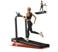 UMAY Tapis de Course Pliable Inclinable 15%, Tapis de Marche Pliable Inclinable 6 en 1 avec Moteur Silencieux, Walking Pad Charge Max 136KG