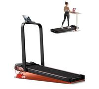 UMAY Tapis de Course Pliable Inclinable 15%, Tapis de Marche Pliable Inclinable 6 en 1 avec Moteur Silencieux, Walking Pad Charge Max 136KG