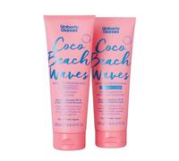 Umberto Giannini Coco Beach Waves Shampooing hydratant sans sulfate de noix de coco 250 ml et après-shampoing nourrissant 250 ml - Ravive les cheveux secs et abîmés par le soleil