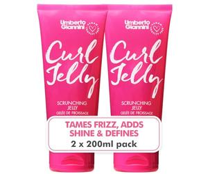 Umberto Giannini Gelée de Boucles Scrunching, Solution Anti-Frisottis Végétalienne et Sans Cruauté pour Cheveux Bouclés ou Ondulés, 200 ml (Lot de 2)