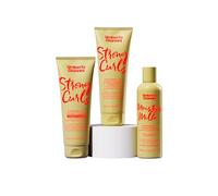 Umberto Giannini Huile de romarin Strong Curls Strengthen & Hydrate Trio (3 produits) - Shampooing, après-shampoing et traitement hydratant sans rinçage au lait - Biotine - Sans sulfate + végétalien