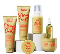 Umberto Giannini Kit de routine pour cheveux bouclés (6 produits) Wash & Style Cheveux bouclés, bouclés, ondulés : comprend shampooing, après-shampooing, mousse, crème bouclée, gel lisse + huile de