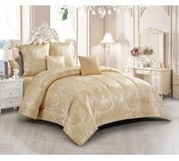 Umberto Ravelli Couvre Lit Jacquard Brenda 5 Pièces (Beige)