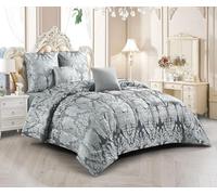 Umberto Ravelli Couvre Lit Jacquard Brenda 5 Pièces (Gris)