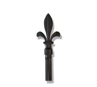 Umberto Ravelli Tringle métal 120 a 210 cm avec Embouts déco Arrow - Noir