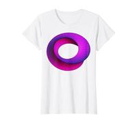 Umbilic Torus Mobius Band Calculus Maths Sciences Ingénierie T-Shirt Graphique avec Valeur, Femme, Blanc, L