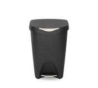 Umbra 1021550-047 Poubelle 50 l avec Couvercle et pédale en Plastique, Noir/Nickel