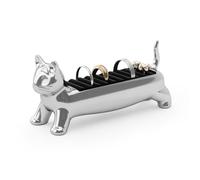 Umbra - Porte-bagues en zinc en forme d'animaux Chat Chrome