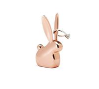 Umbra Anigram Bunny. Porte-bagues Lapin en métal cuivré, Dimension Environ 4.5x4.5x7.6cm