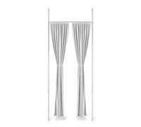 Umbra Anywhere Rod. Barre à Rideau sans Percage, pour Fenêtre Ou Séparation de Pièces, Téléscopique en Largeur et Hauteur. Métal coloris Blanc