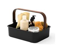 Umbra Bellwood Boîte de Rangement empilable avec séparateurs Amovibles, en Plastique, Noir/Noyer, Grand, 36 x 26 cm