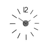 Umbra BLINK DIY Horloge murale à quartz sans cadre comme décoration murale en métal avec chiffres à coller