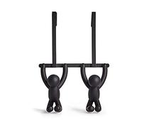 Umbra Buddy Hook OTD. Patère de dessus de porte Buddy, en plastique et métal, coloris noir, dimension totale 21.6x10.6x31.8cm