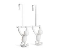 Umbra – Patère double Buddy Hook – Plastique et métal – Blanc 21,6 x 10,6 x 31,8 cm