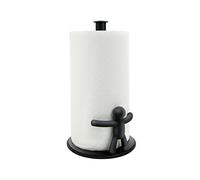 Umbra Buddy Porte essuie-Tout, Noir | Recharge par axe vertical, design robuste et léger, dimensions 19 x 18 x 34 cm, plastique recyclé
