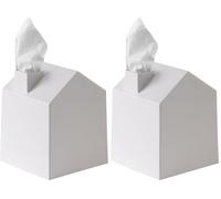 Umbra CASA - Couvre-boîte à mouchoirs décoratif en polypropylène - Blanc (Lot de 2)