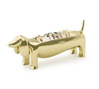 Umbra Ringhalter Dachsie, Schmuckständer in Dackelform, Zink, Messing, 299245-104