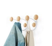 Umbra Dotsy - Patère à 7 Crochets, Blanc/Naturel