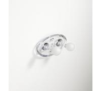 Umbra Double crochet en forme de goutte Transparent