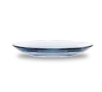 Umbra Droplet Porte-Savon en Verre Acrylique Ovale avec Vidage pour Salle de Bain et Cuisine Bleu Denim Normal