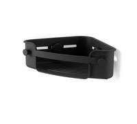 Umbra Duschregal Flex, Eckduschablage mit Gel-Lock, Kunststoff, Schwarz, 1004435-040