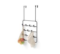 Umbra – Patère Estique 14 crochets fixation murale ou dessus de porte – Noir