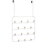 Umbra Estique Türgarderobe Multifunktional, Tür Garderobe, Türhaken, Garderobehaken, Metall, Weiß, 60 cm, 1004045-660