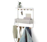 Umbra Etagère estique blanc avec crochets