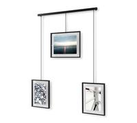 Umbra Porte-photos Exhibit, 3 cadres modulables 10x15/13x18 cm, acier noir