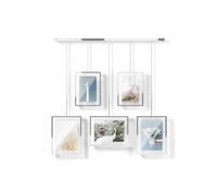 Umbra Exhibit Ensemble De 5 Cadres Modulables Pour 10x15 et 13x18 cm Photos, Illustrations, Œuvres D'Art et Bien Plus Encore, Acier, Chrome