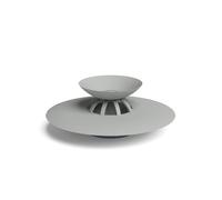 Umbra Flex Drain Stop, Bonde de baignoire et douche, avec fonction attrape-cheveux, coloris gris, 10.2 x 10.2 x 0.01 cm