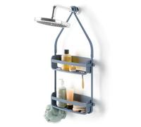 Umbra Flex Étagère de Douche à Suspendre, étagère de Baignoire et Organisateur de Salle de Bain, Bleu Ardoise