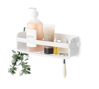 UMBRA Flex Gel-Lock™ Shower Bin. Etagère de douche Flex Gel-Lock™ , avec technologie de ventouse brevetée. Panier de douche flacons. Coloris blanc.