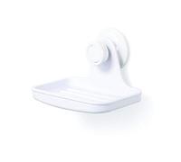 UMBRA Flex Gel-Lock™ Soap Dish. Porte savon de douche Flex Gel-Lock™ avec technologie de ventouse brevetée. Coloris blanc.